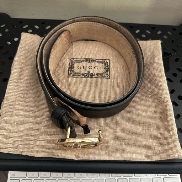 Gucci Interlocking G black belt size 85. - Picture 1 of 3